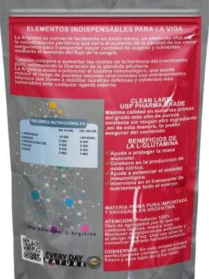 L-Arginina Grado USP 1 Kg - Imagen 2