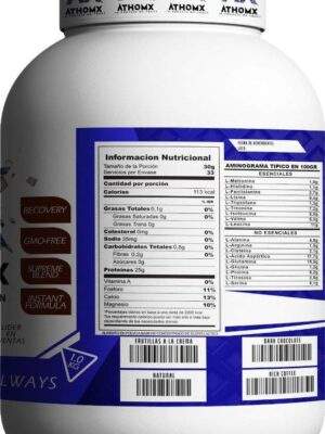 Proteína de Suero de Leche 5 KG Balde Athomx 80% Whey Protein Sabores - Imagen 6