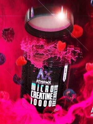 Micro Creatine 10000 AthomX Creatina Micronizada 300 Gr - Imagen 3