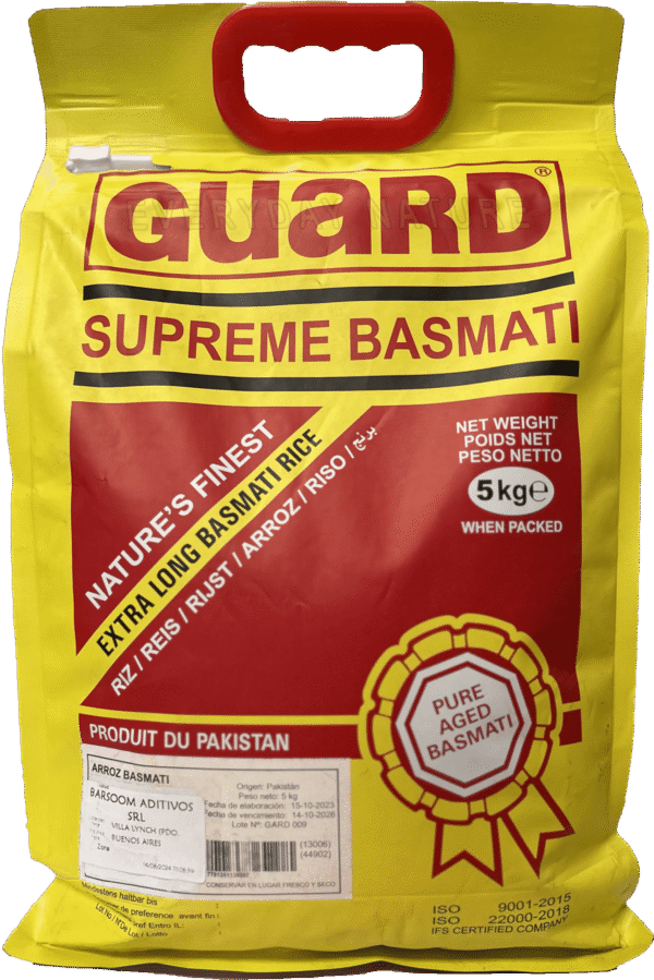 ARROZ BASMATI GUARD EVERYDAY NATURE EDN BARSOOM ADITIVOS comprimido