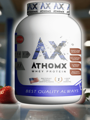 Proteína de Suero de Leche Athomx 80% 1 KG Whey Protein Sabores - Imagen 13
