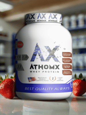 Proteína de Suero de Leche Athomx 80% 1 KG Whey Protein Sabores - Imagen 6