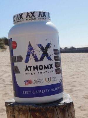Proteína de Suero de Leche Athomx 80% 1 KG Whey Protein Sabores - Imagen 7