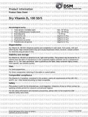Vitamina D3 100% Pura Dry VitaminD3 Importacion Exclusiva - Imagen 3