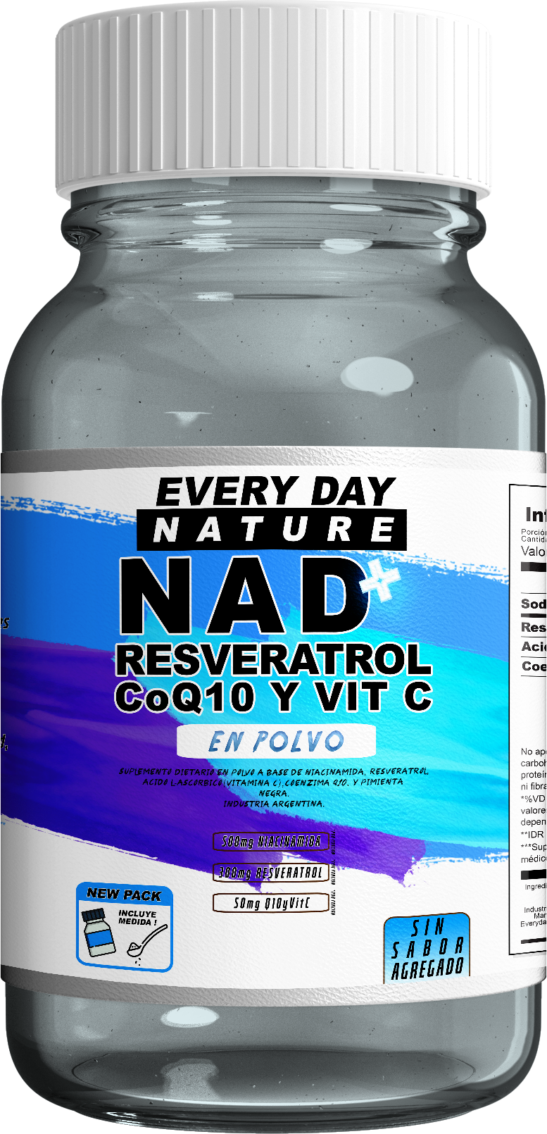 NAD+ Resveratrol + CoQ10 + Vitamina C | Everyday Nature