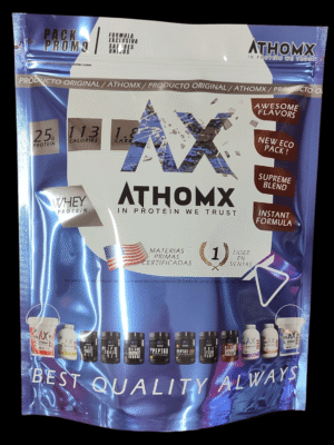 Proteína de Suero de Leche Athomx 80% 1 KG Whey Protein Sabores - Imagen 12