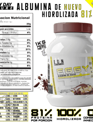 Albumina Hidrolizada EGGY EDN Nutrition 81% - Imagen 3