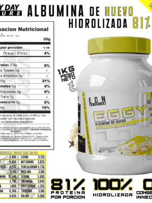 Albumina Hidrolizada EGGY EDN Nutrition 81% - Imagen 5
