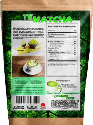 Te Verde Matcha Japones EDN Nutrition x 50 Gr Original x 2u - Imagen 2