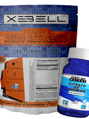 Vitamina C Xebell 1 kg | Ácido L-Ascórbico USP + Magnesio Gratis