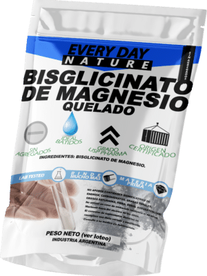 Bisglicinato de Magnesio en Polvo Everyday Nature suplemento mineral