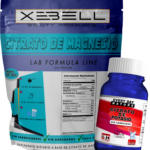 Citrato de Magnesio Xebell 1 Kg Puro USP Polvo + 50 Gr Citrato Potasio EveryDay Gratis