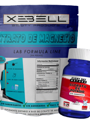 Citrato de Magnesio Xebell 1 Kg + Citrato de Potasio Mini Gratis