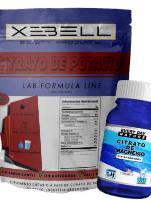 Citrato de Potasio 1 Kg Xebell+ Magnesio Everyday Mini 50 GR - Imagen 1
