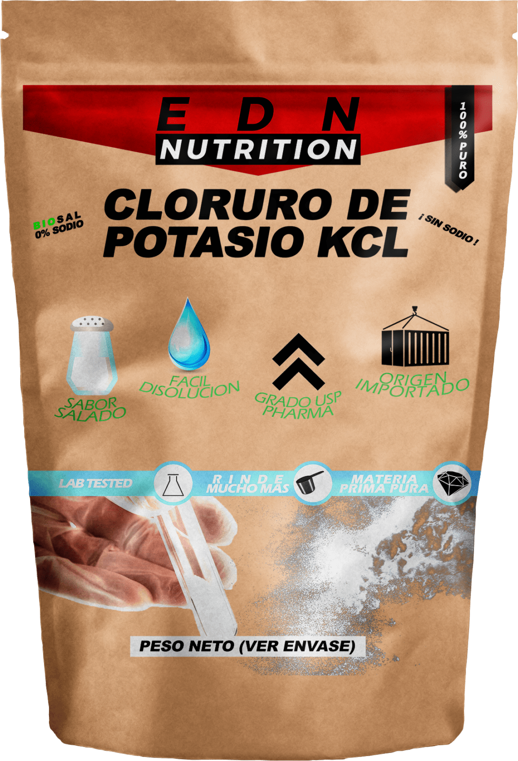 Cloruro de Potasio USP 250 Gr