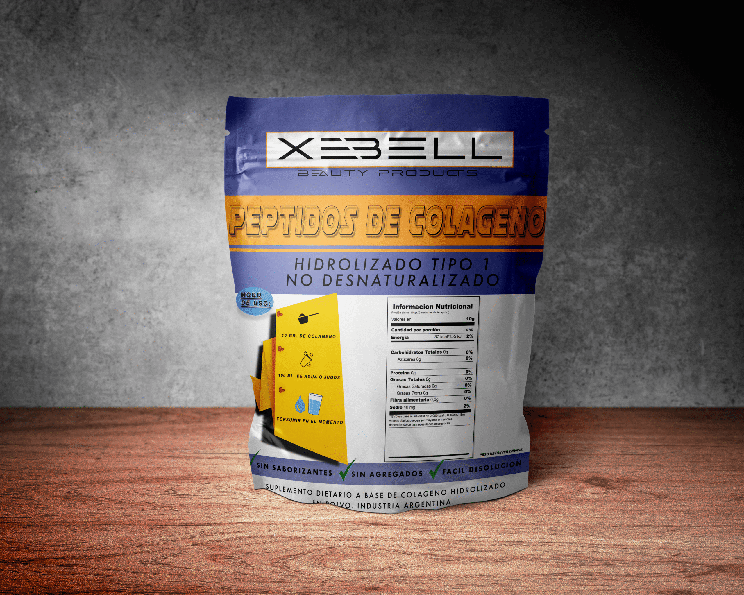 Colágeno Xebell 1 Kg + Magnesio 50 Gr Combo Anti-Age - Imagen 4