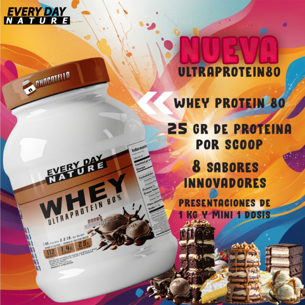 Proteína de Suero de Leche Ultraprotein80 Everyday Nature 1 Kg - Imagen 2