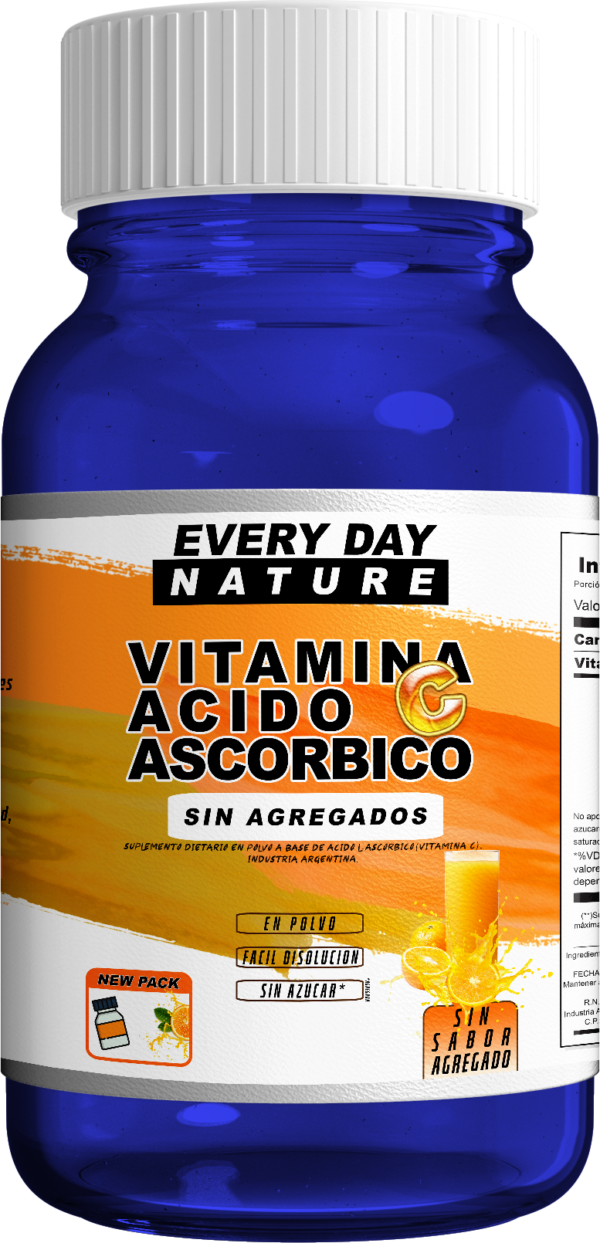 Mini Vitamina C Acido Ascorbico USP x50 Gr EveryDay Cuchara 1 Gr