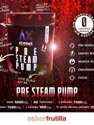 Pre Steam Pump AthomX Pre Entreno 60 Servings 300 Gr - Imagen 6