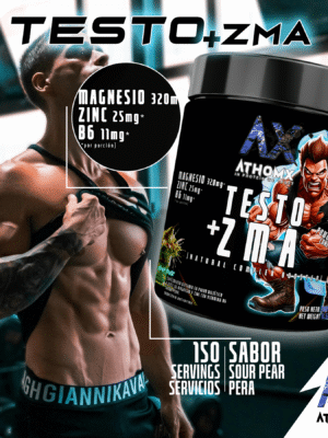Zma Testo Hormonal AthomX 300 Gr 150 Servicios - Imagen 2